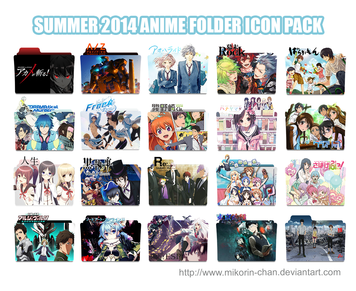 Anime Folder Icon Pack