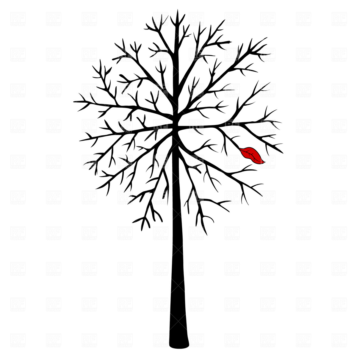 Bare Tree Silhouette Clip Art