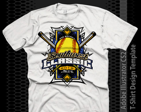 13 Softball T- Shirt Design Templates Images
