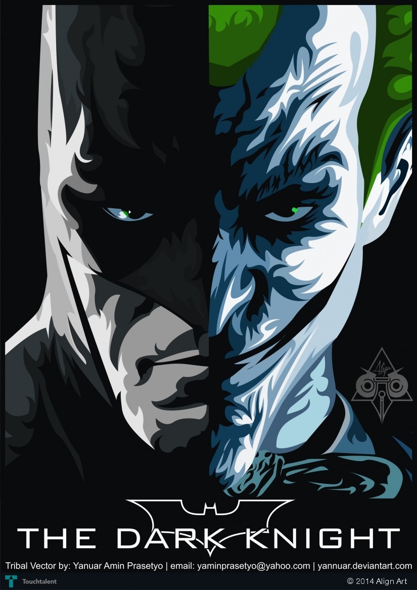 Batman vs Joker Art