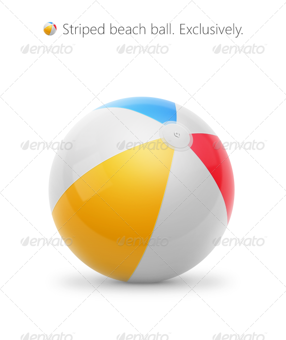 7 PSD Beach Ball Swim Images