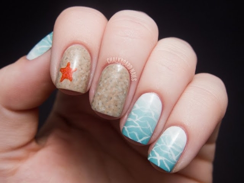 Beach Theme Nail Designs