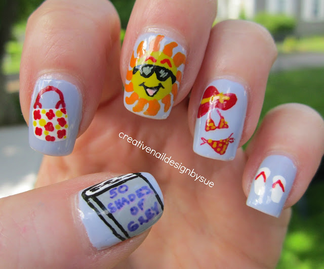 Beach Theme Nail Designs