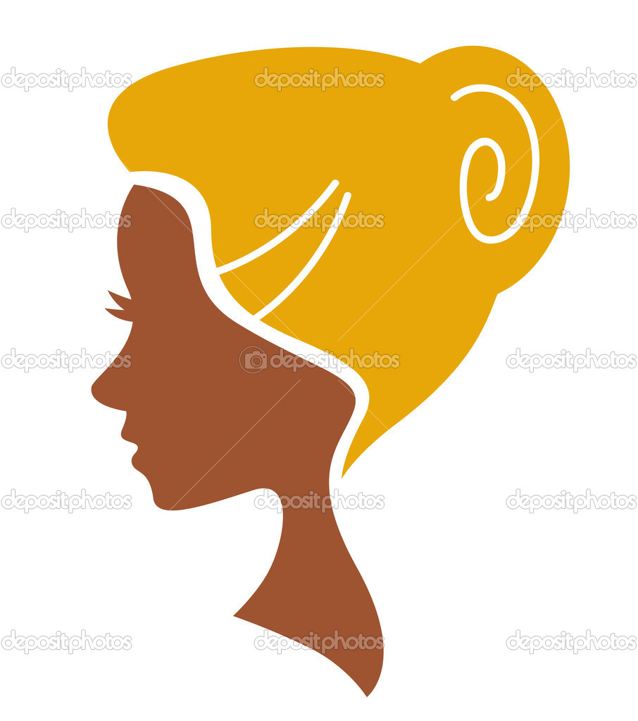 Beautiful Woman Face Silhouette