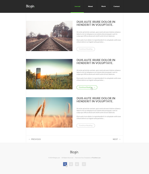 16 Best Free PSD Website Templates Images