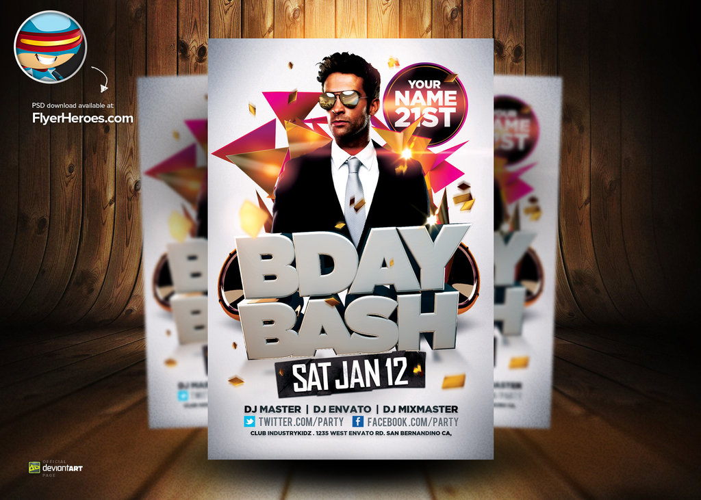 Birthday Bash Flyer Templates