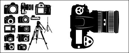 Black and White Silhouette Camera Black and White Silhouette Camera
