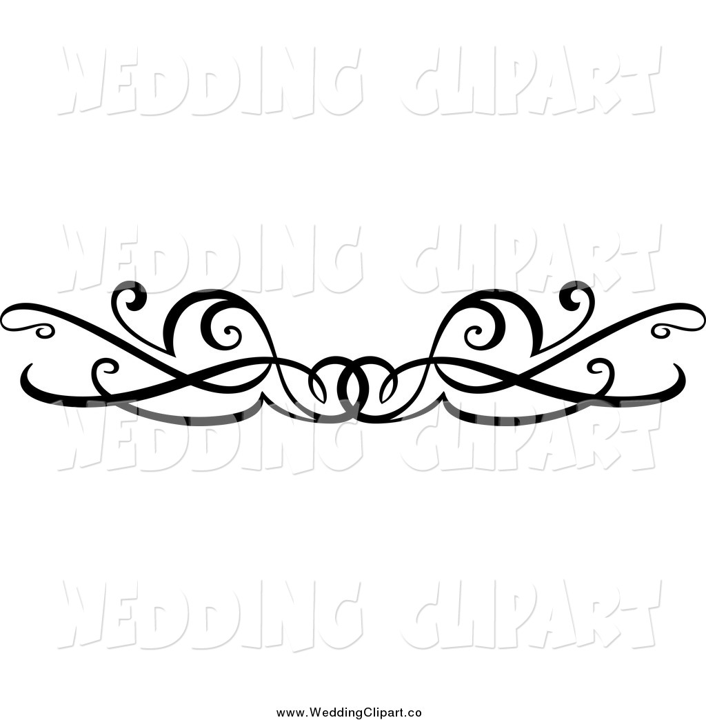 Black and White Swirl Border