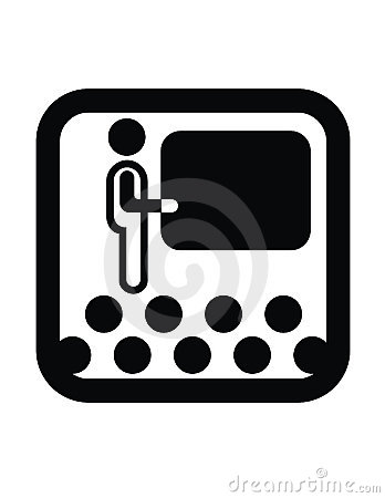 Black and White Teacher Icons