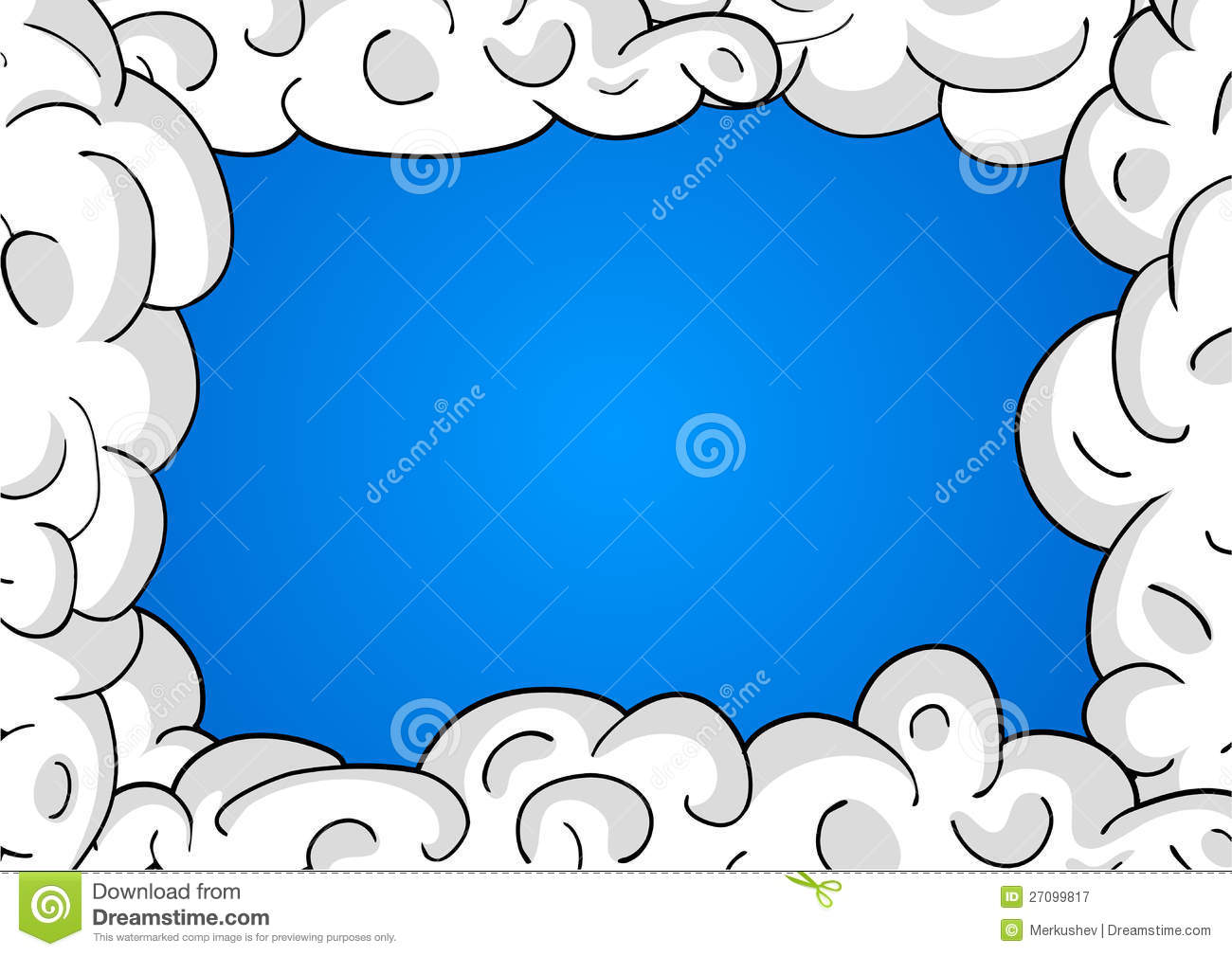 Blue Sky Cloud Picture Frames