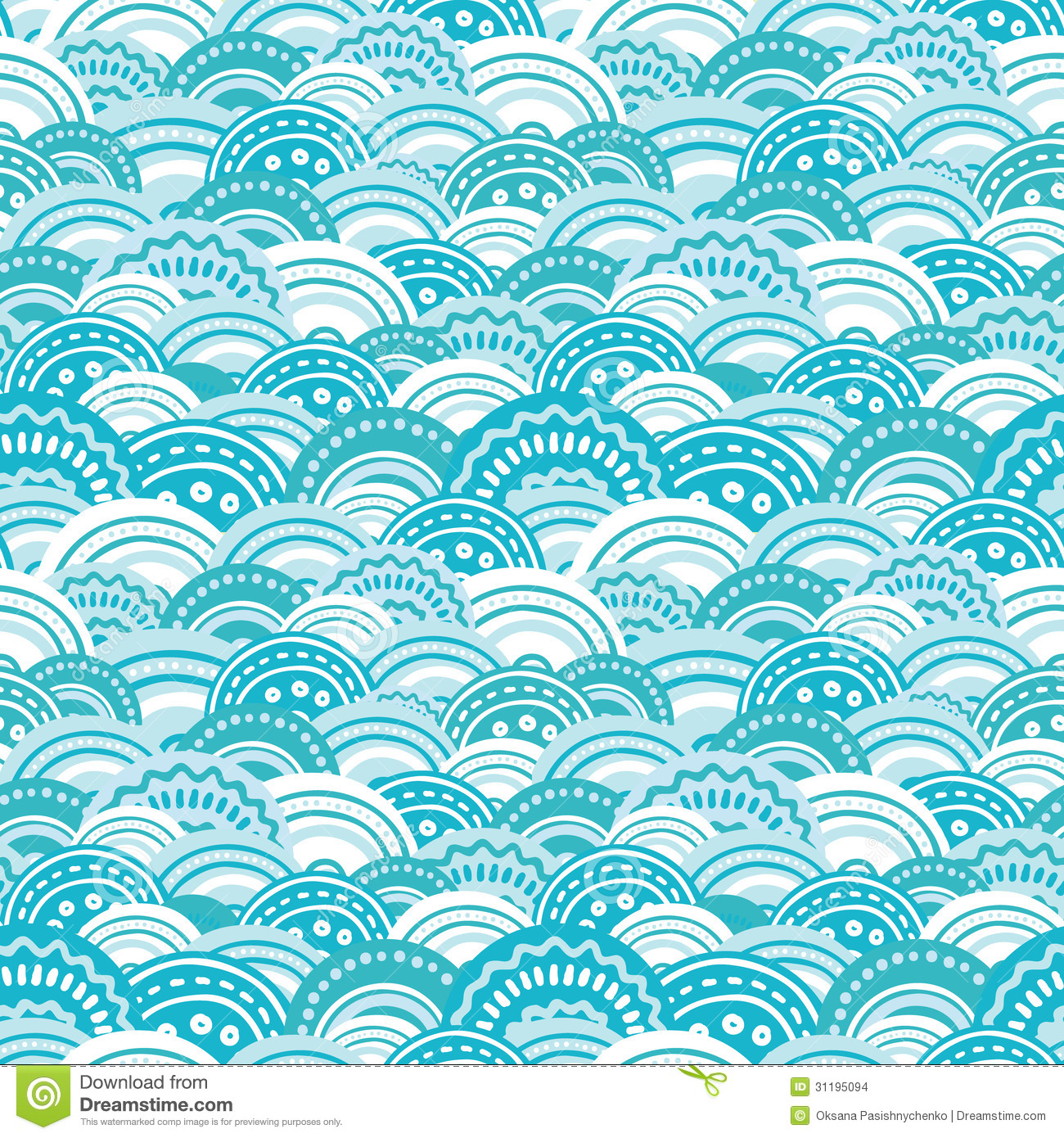 Blue Waves Pattern