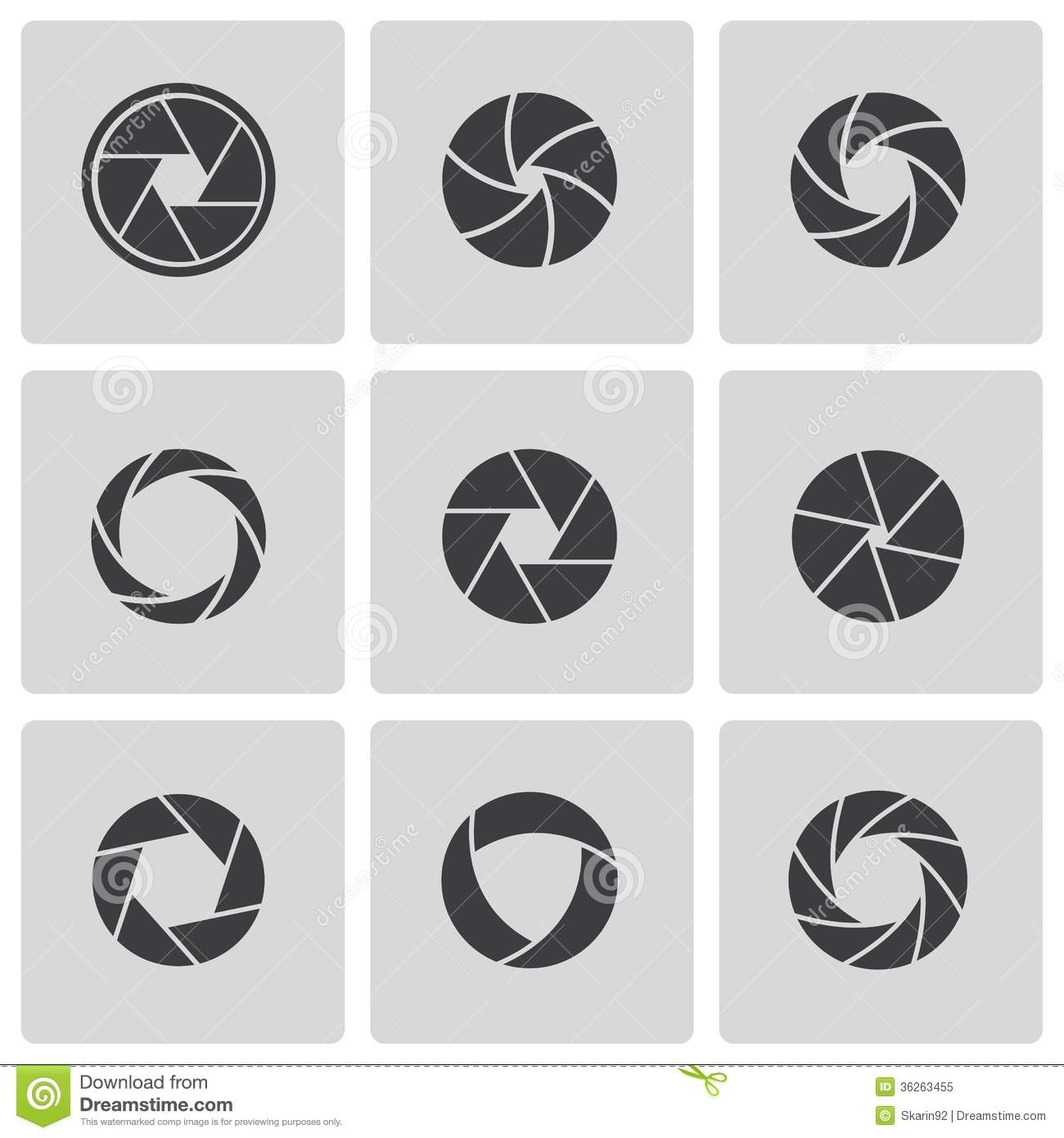 Camera Shutter Vector Icon