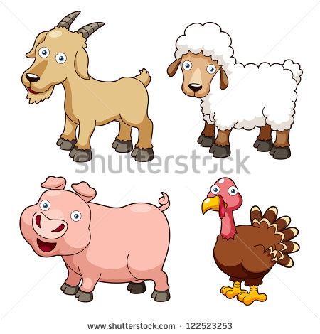 Cartoon Baby Farm Animals