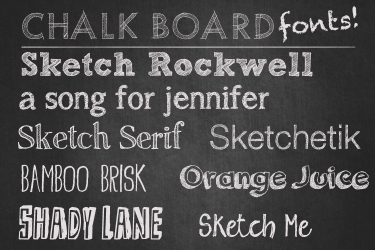 Chalkboard Fonts On DaFont