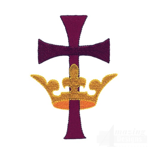 Christian Symbols Cross and Crown