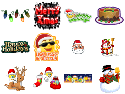 7 Free Emoticons Christmas Images