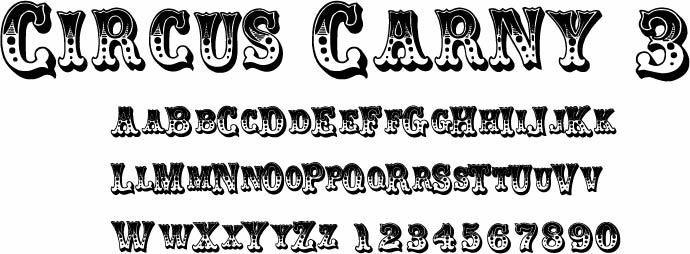 Circus Fonts