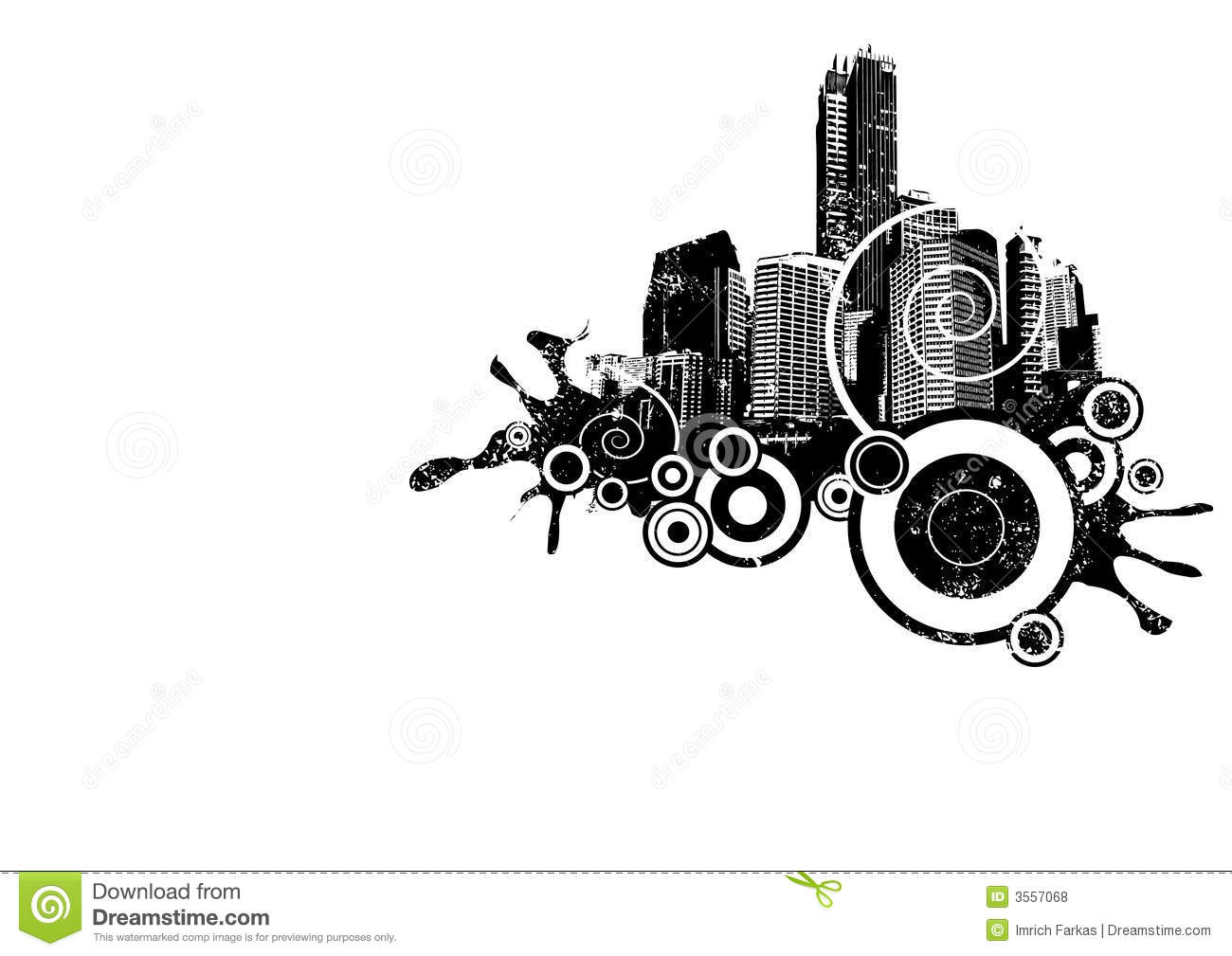 City Grunge Vector Art