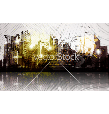 City Grunge Vector Art