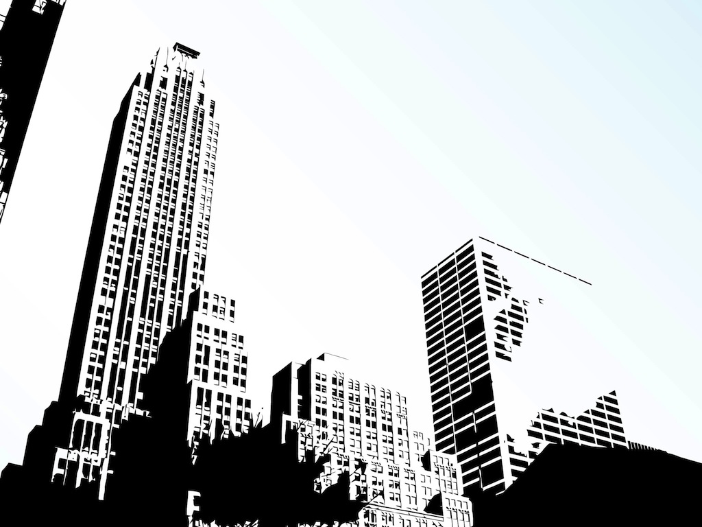 17 Vector City Skyline Clip Art Images