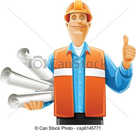 Construction Project Manager Clip Art