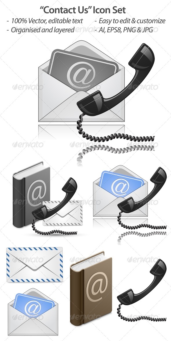 Contact Us Icon Vector