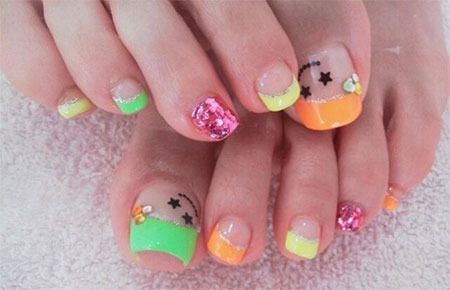 Cool Toe Nail Art Designs