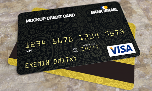 Credit Card Mockup PSD