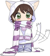 Cute Anime Chibi Neko