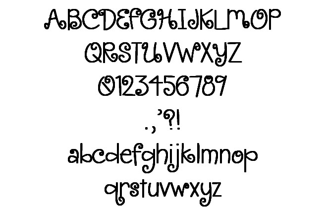 Cute Bubble Letter Fonts