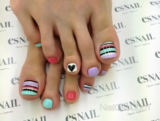 Cute Easy Toe Nail Art Designs