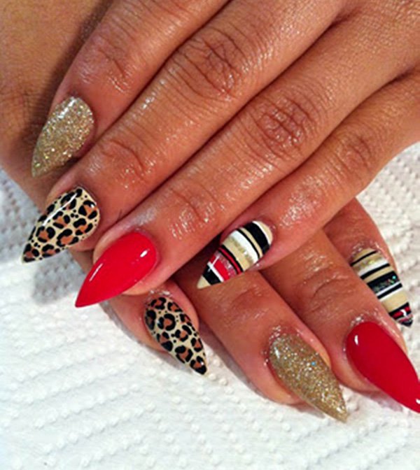 Cute Pointy Nails Designs Tumblr