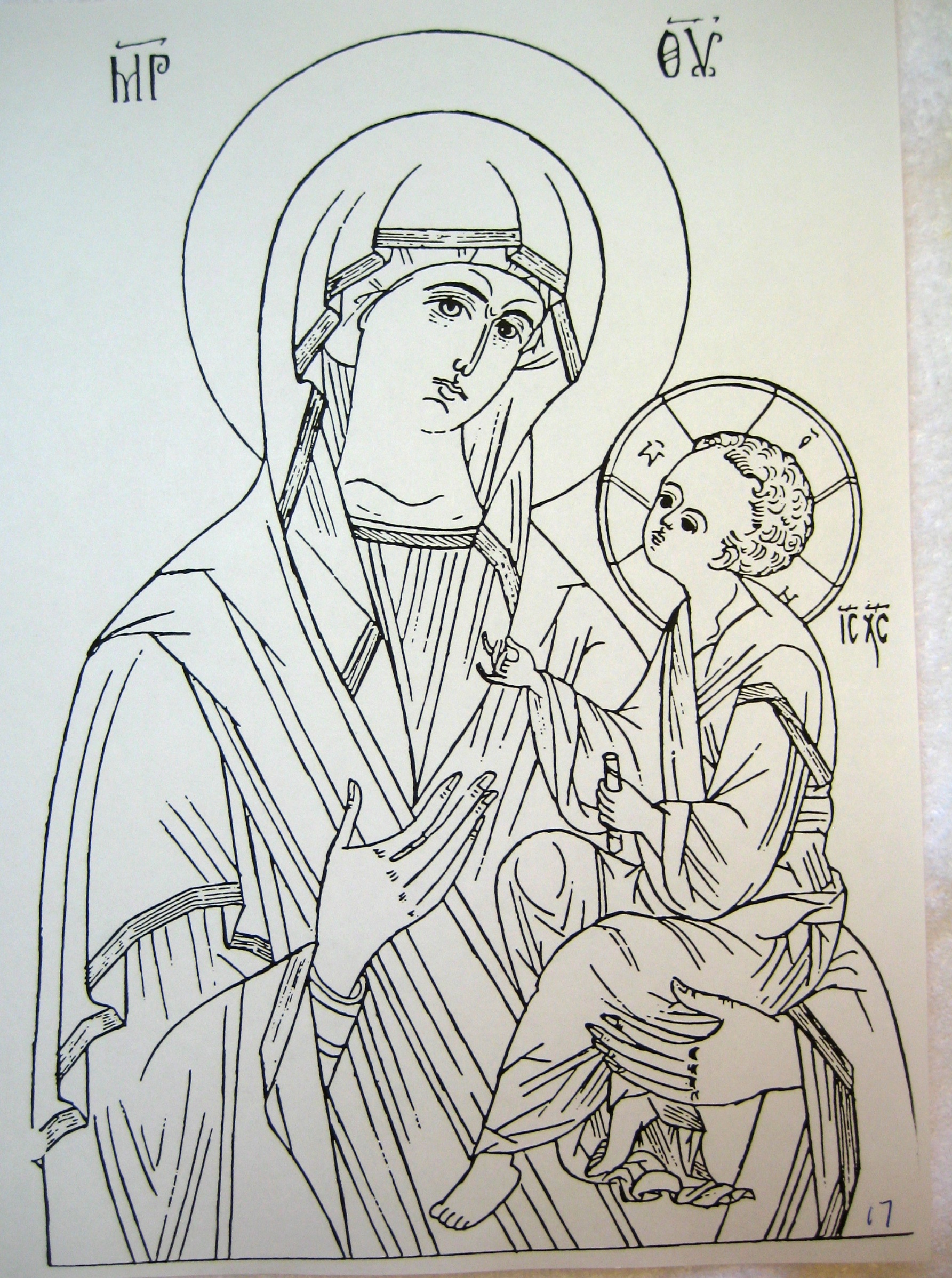 Drawing Religious Icon Patterns
