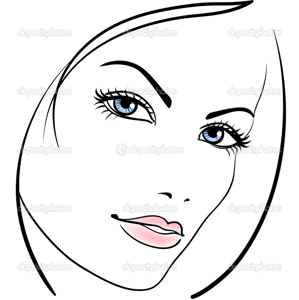 Easy Girl Face Drawing