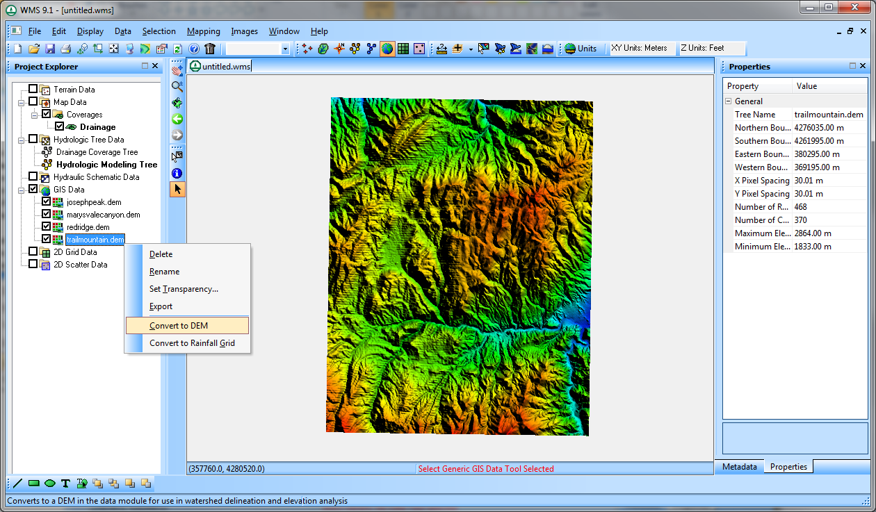 Elevation Raster Data