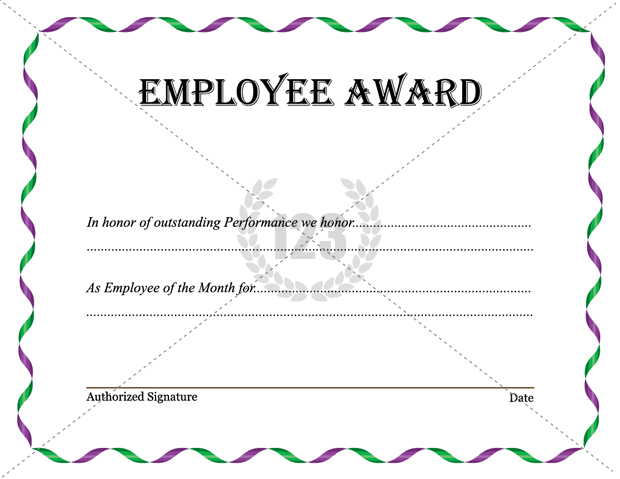 Employee Award Certificate Templates