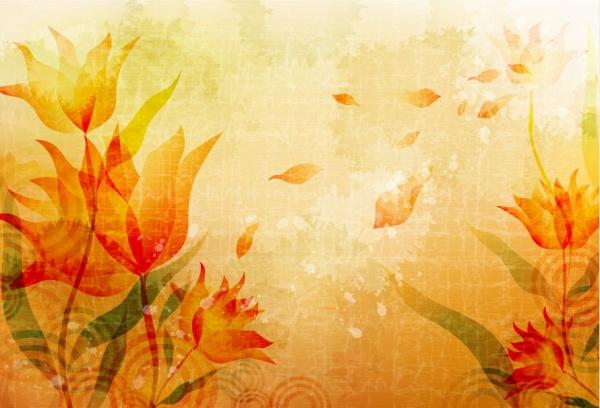 Fall Floral Background Designs
