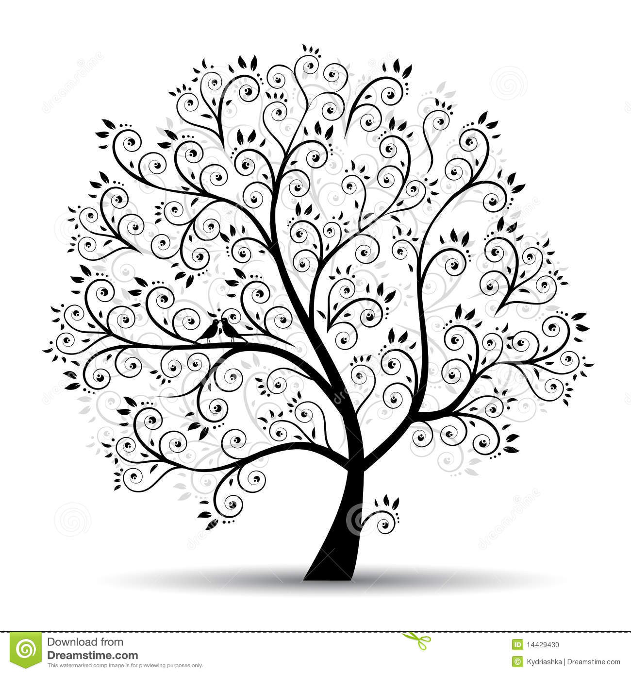 Family Tree Silhouette Clip Art