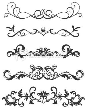 Fancy Scroll Design Clip Art