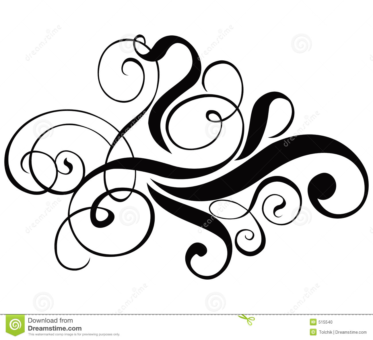 Fancy Scroll Designs Vector