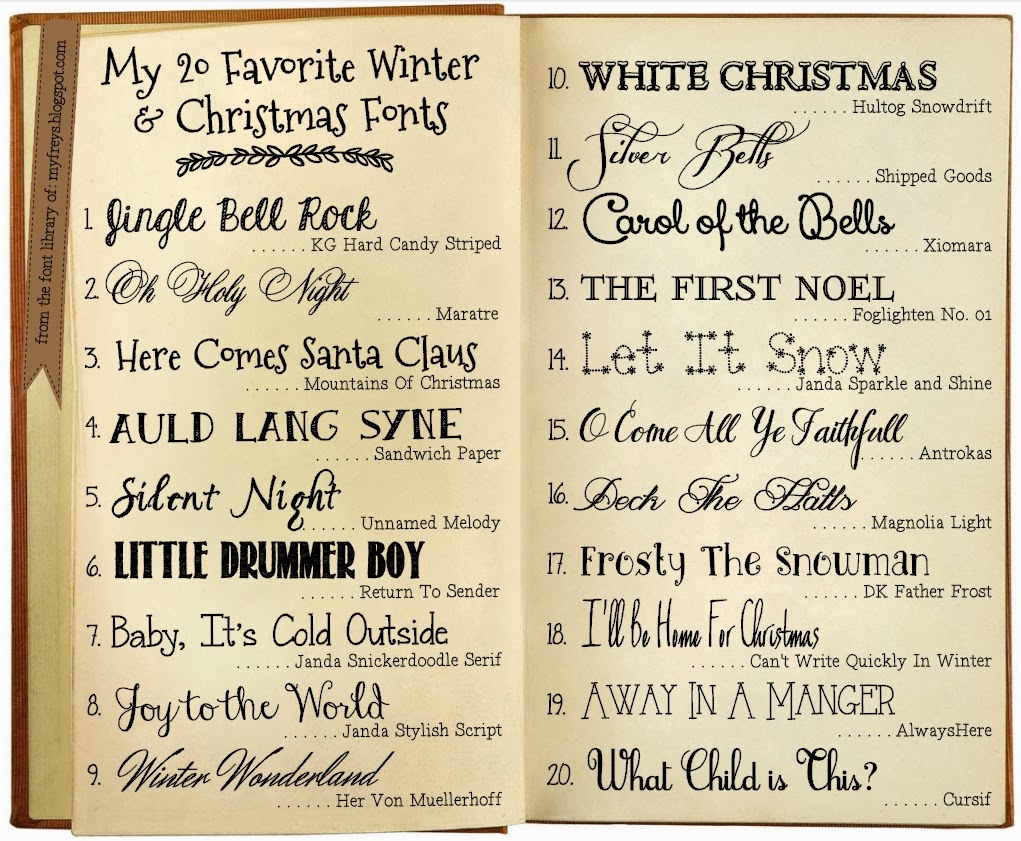 Favorite Free Christmas Fonts