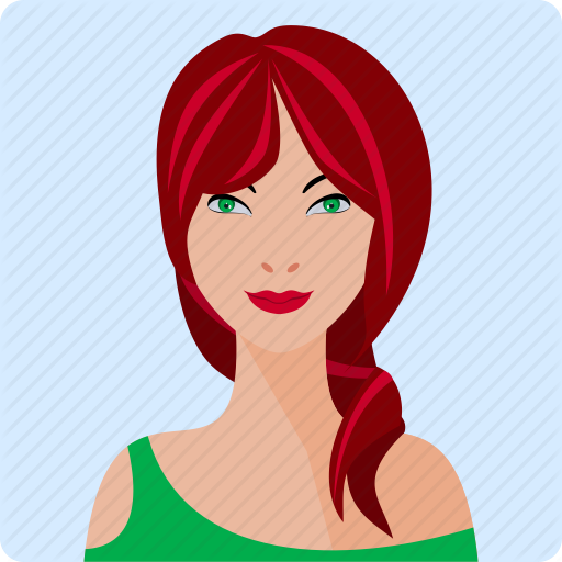 Female Head Profile Icon