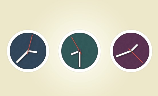 Flat Clock Icon