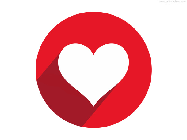 Flat Heart Icon