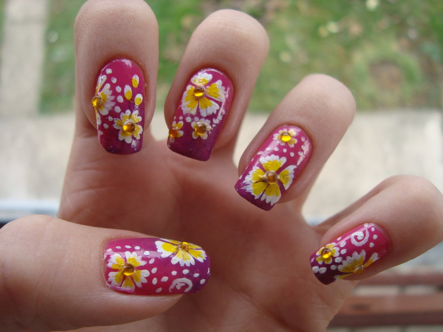 Flower Nail Art Design