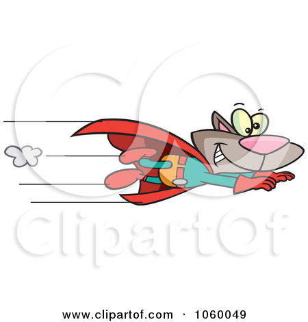 Flying Cat Clip Art
