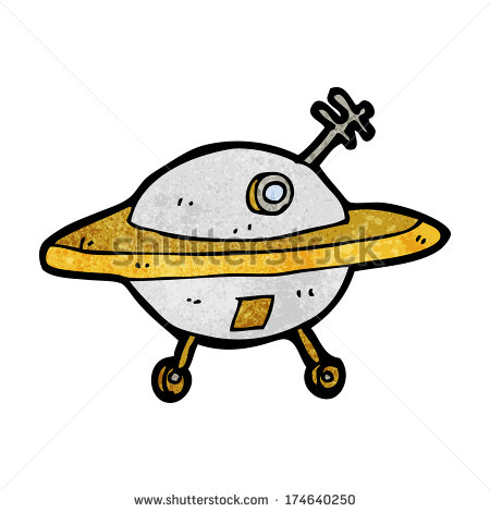 Flying Saucer Cartoon