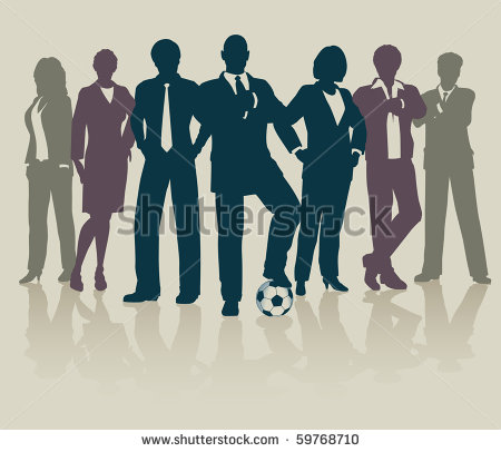 Football Team Silhouette Vector Football Team Silhouette Vector