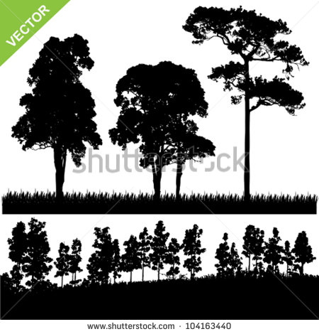 17 Photos of Vector Forest Silhouette