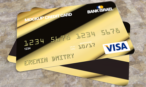 Free Credit Card Mockup PSD